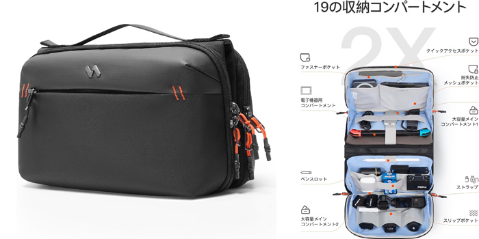 Inateck 超収納ガジェットポーチ