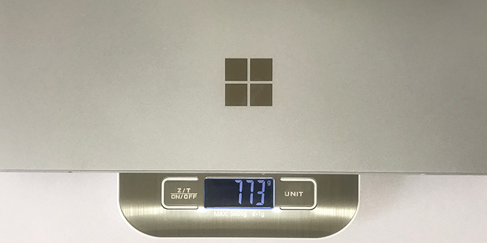 Surface Pro7 本体重量