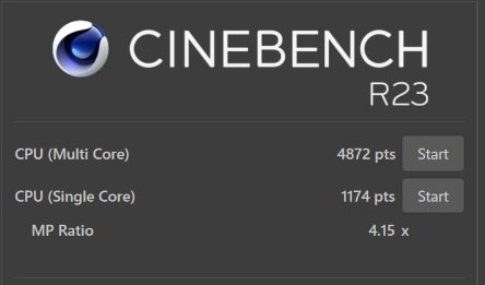 mouseK5 CINEBENCH