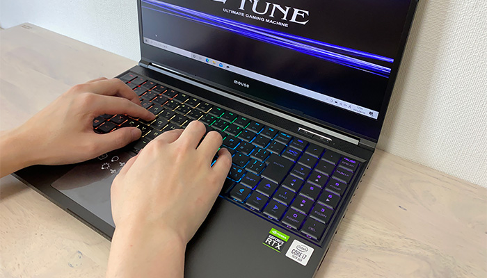 G-Tune H5のタイピング感