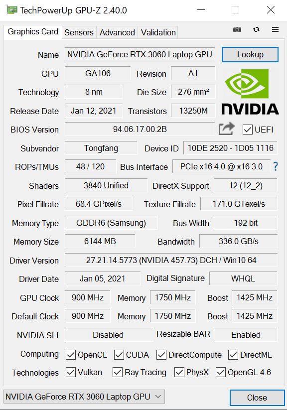 GPU-Z DAIV5N