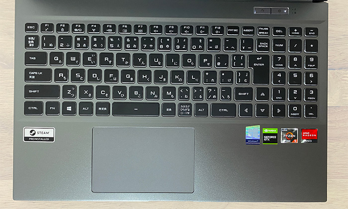 RL5R-G50Tのキーボード