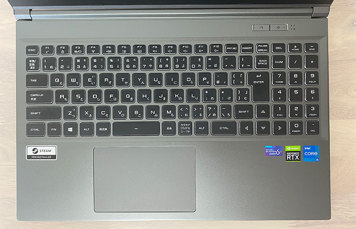 RL5C-R35Tのキーボード