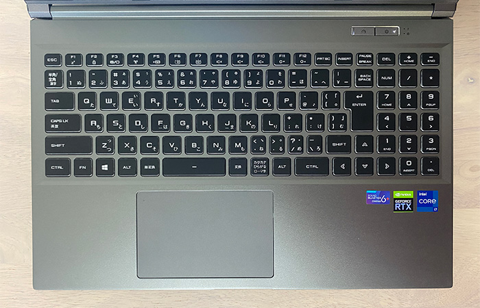 raytrek-R5-TA6のキーボード