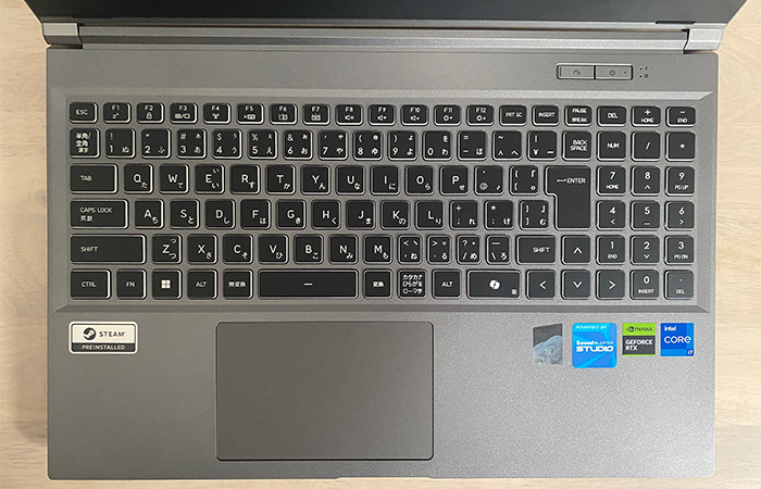 GALLERIA RL7C-R45-5Nのキーボード