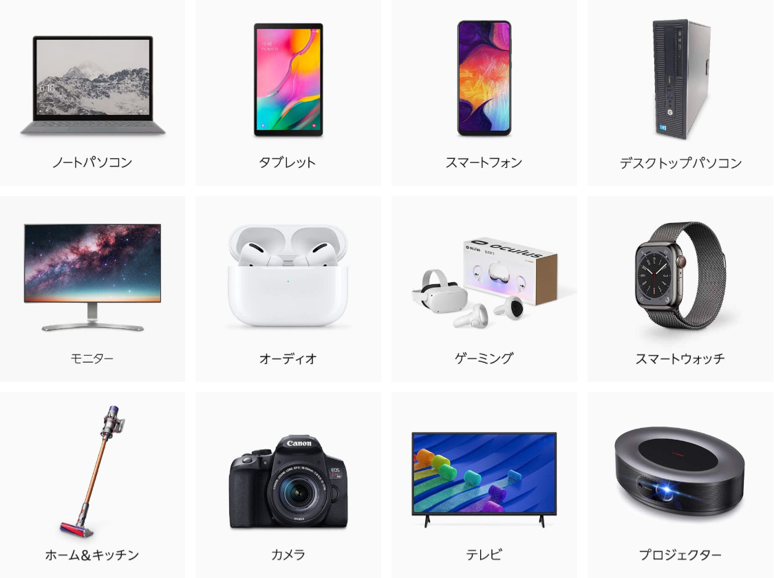 Amazon整備済み品のジャンル