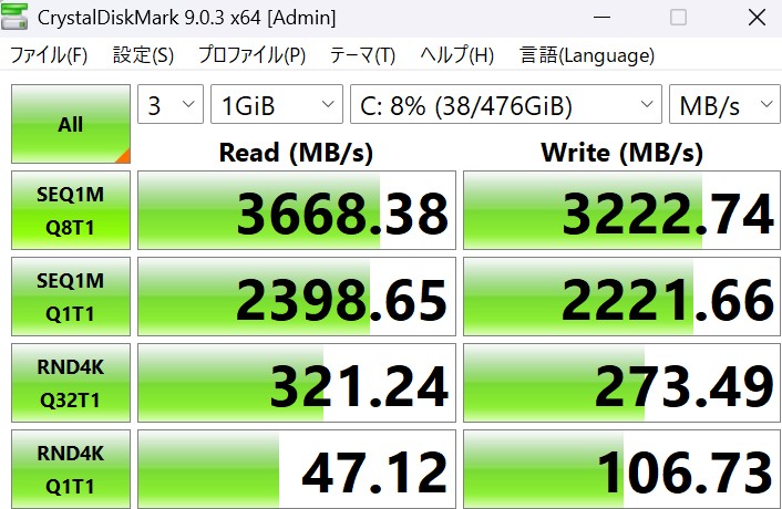 ストレージ性能