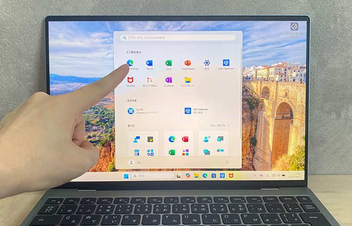 XPS 13はタッチスクリーンに対応